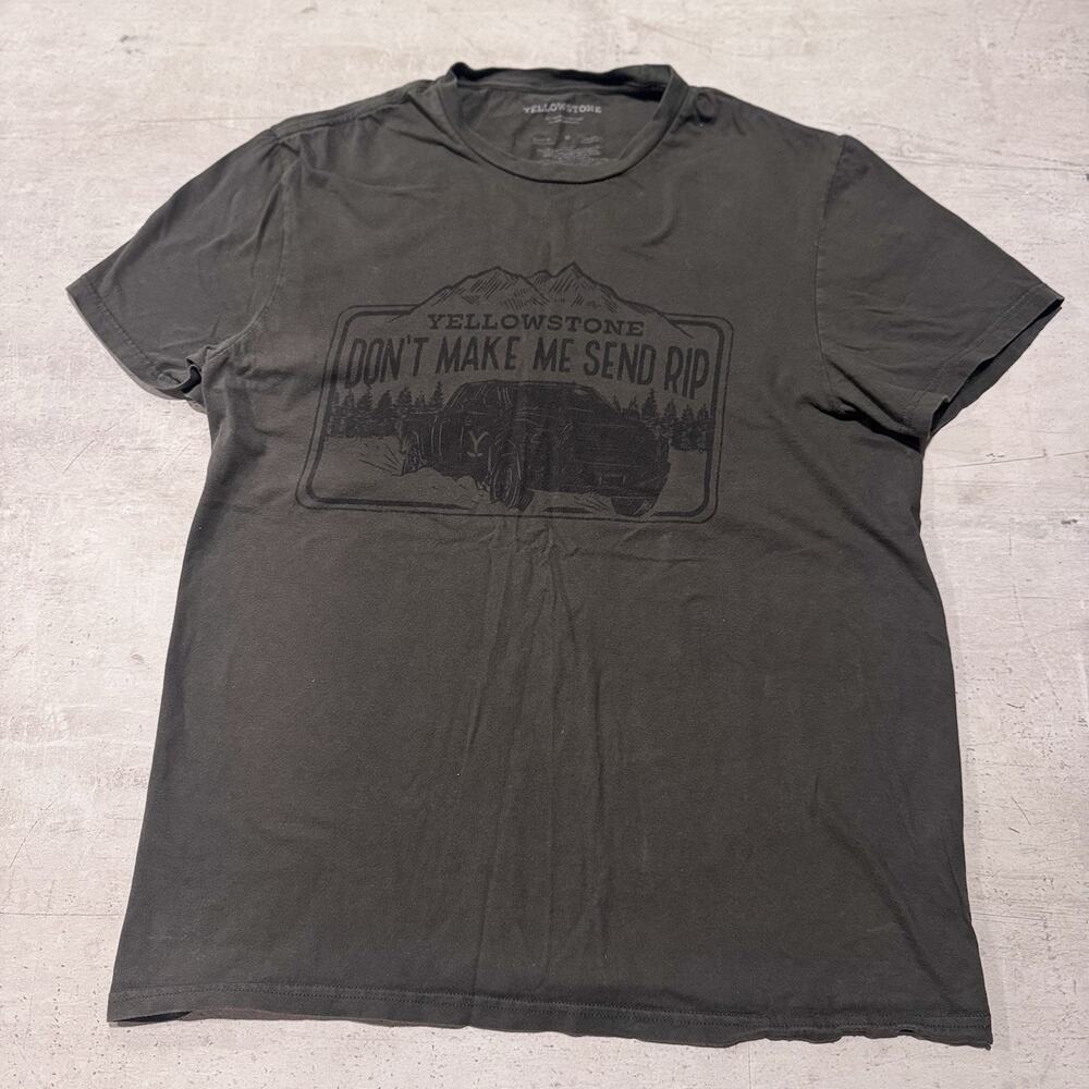 Yellowstone Ranch Size M Green T-Shirt Don’t Make Me Send Rip Womens - Picture 1 of 4